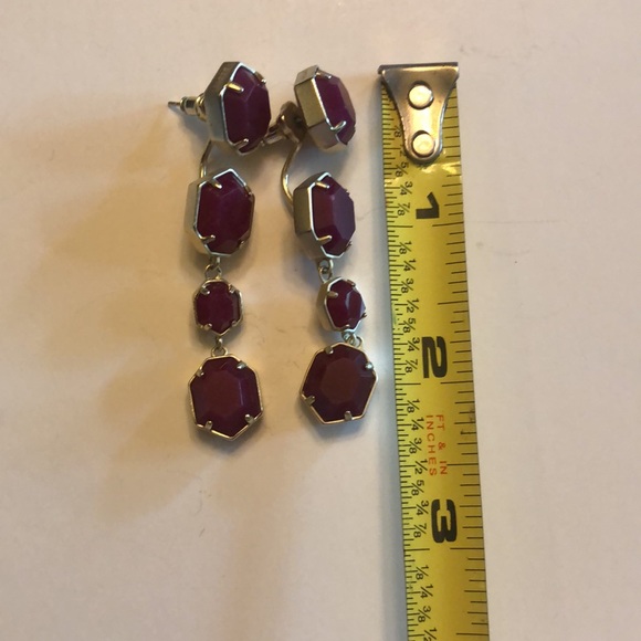 Kendra Scott maroon drop earrings - Picture 3 of 5